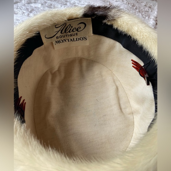 Vintage fur pillbox hat - Picture 2 of 5